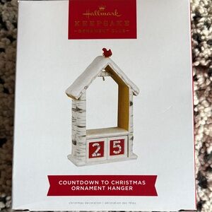 Hallmark Keepsake Birch Countdown Ornament Hanger - Red and White